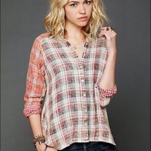 Artisan De Luxe for Free People Distressed Plaid